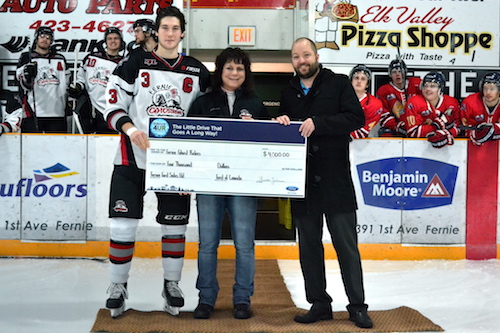 Riders Drive One Cheque
