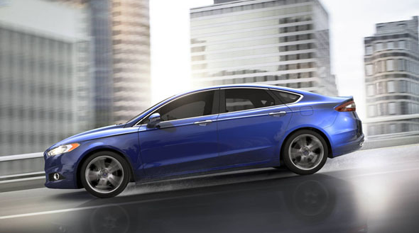 2016 Ford Fusion Exterior Side View Blue